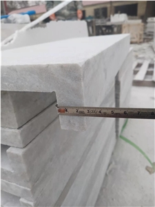 White Quartzite White Stone Drop Face Bullnose Swimming Pool