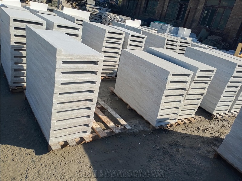 White Quartzite White Stone Drop Face Bullnose Swimming Pool
