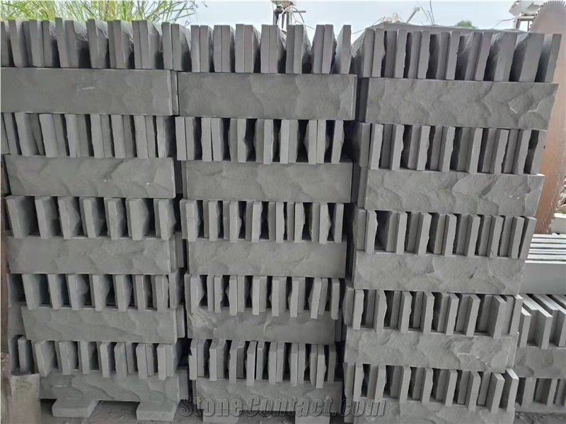 White Sandstone Mushroom Tile Corner Stone Facade Cladding