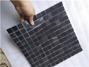 Wholesale Nero Marquina Marble Mosaic 2.5Cm Sqaure Mosaic