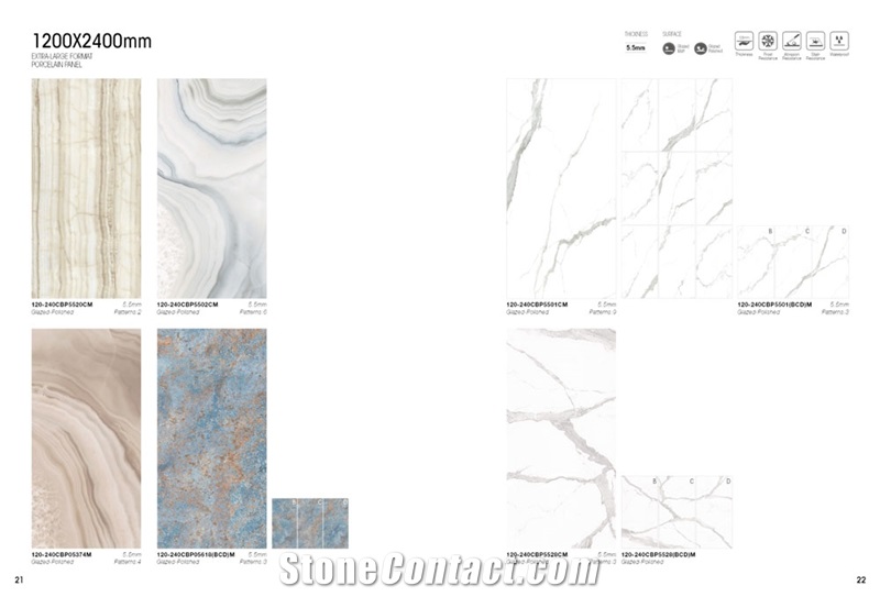 1200Mm X 2400Mm Sintered Stone