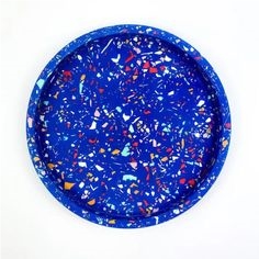 Round Terrazzo Tea Set Plates Dining Accessories