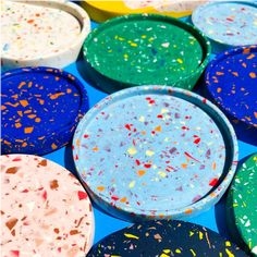 Terrazzo Around Tea Trays Plates Kitchen Decor
