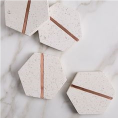 Terrazzo Handle Kitchen Accessories Coaster Plate