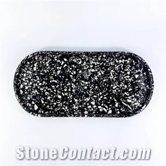 Terrazzo Oval Tray Handle Kitchen Accessories