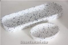 Terrazzo Oval Tray Handle Kitchen Accessories