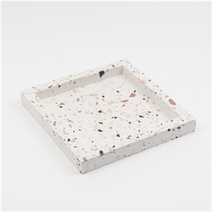 Terrazzo Tray Polished Multicolor Kitchen Set
