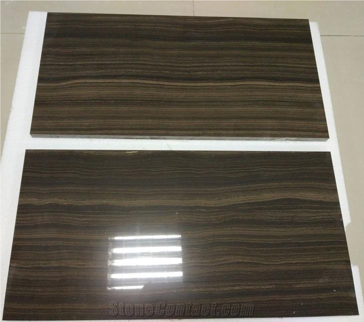 China Obama Wooden Marble Slab Floor Tile For Hotel