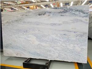 Crystal Blue Marble Slab Brazil Luxury Home Decor