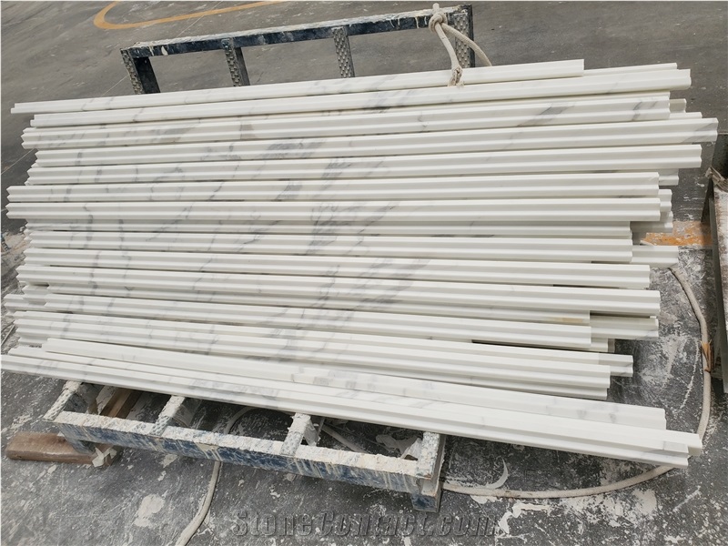 Gold Marble Skirting Board Calacatta Gold Line