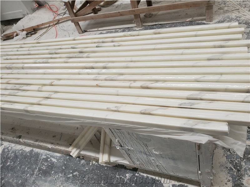 Gold Marble Skirting Board Calacatta Gold Line