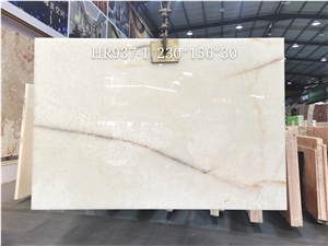 High Quality Transparent White Onyx Slab Wall Tile