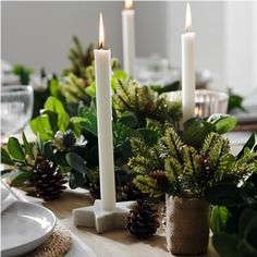 Itally Carrara White Marble Candle Jar Holder