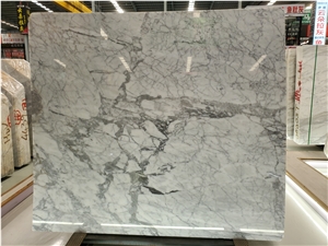 Italy Statuario White Marble Calacatta Marble Slab Tile