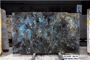 Madagascar Blue Lemurian Labradorite Granite Slab