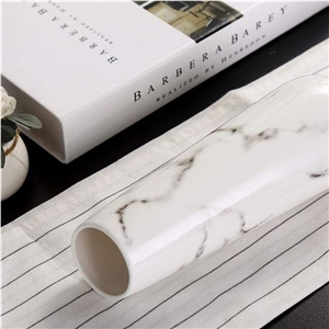 Modern Design White Marble Stone Flower Vase Interior Vase