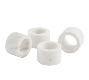 Napkin Ring White Marble For Hotel Decorative