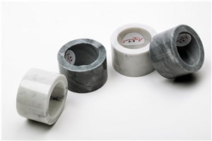 Napkin Ring White Marble For Hotel Decorative