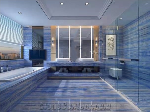 Natural Blue Sky Quartzite Wall Tile For Project