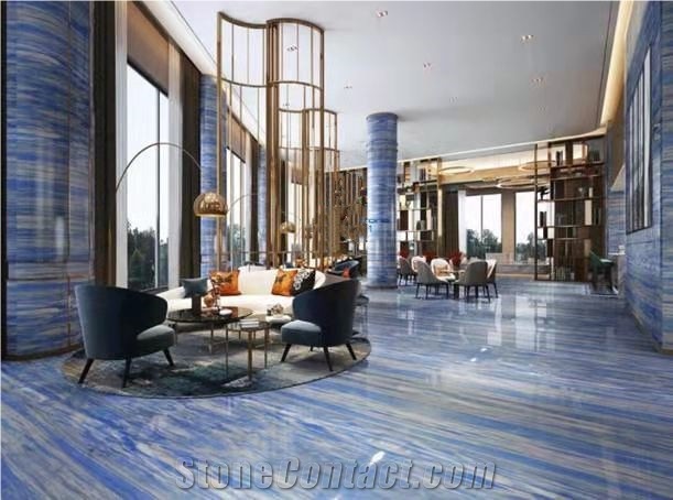 Natural Blue Sky Quartzite Wall Tile For Project