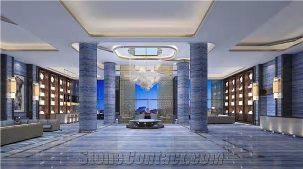 Natural Blue Sky Quartzite Wall Tile For Project