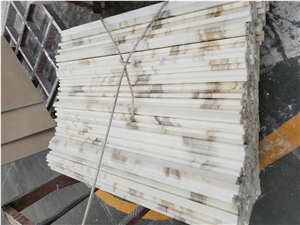 Natural Calacatta Gold Marble Skirting Board Line