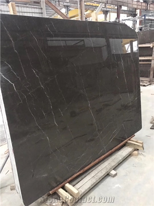 Pietra Grey Marble Light Brown Tiles And Slabs