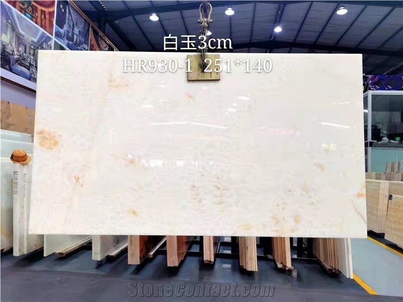 Transparent Super Quality White Onyx 3Cm Polished Slab