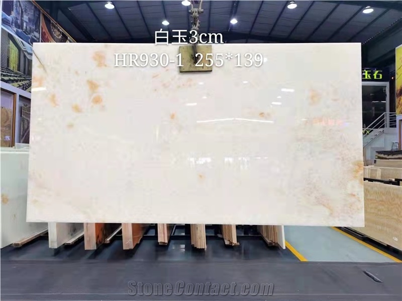 Transparent Super Quality White Onyx 3Cm Polished Slab
