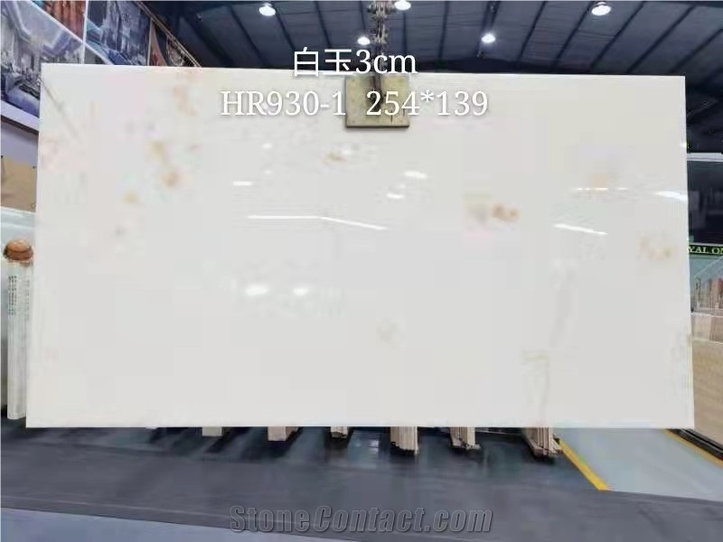 Transparent Super Quality White Onyx 3Cm Polished Slab