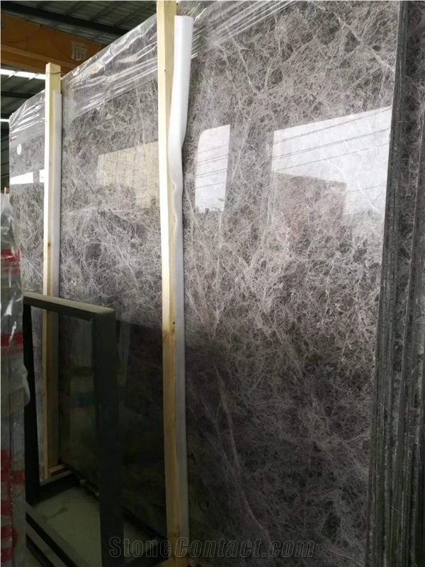 Turkey Hermes Grey Marble Slab Wall Tile