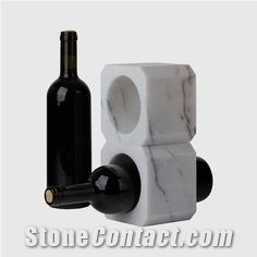 Wine Holder White Marble For Kitchen Decor Marble Accessory