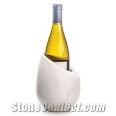 Wine Holder White Marble For Kitchen Decor Marble Accessory