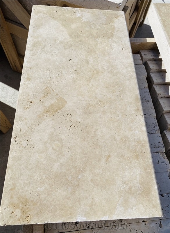 Ivory Travertine 5Cm Pool Coping