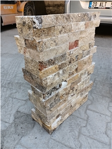Ledger Corner Scabos Travertine