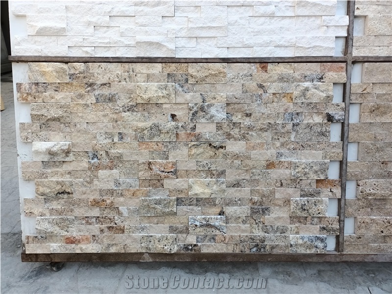 Ledger Corner Scabos Travertine