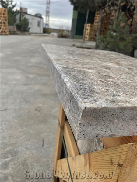 Silver Travertine 3Cm Pavers