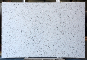 Beige And White Terrazzo Slab