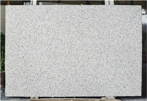 Beige And White Terrazzo Slab