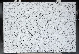 Beige And White Terrazzo Slab