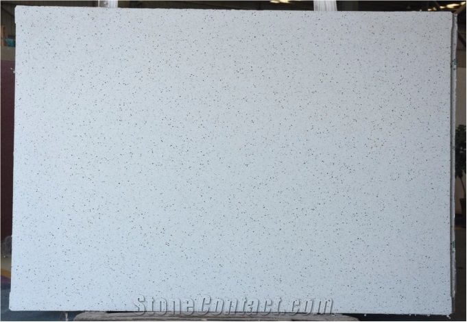 White Color Terrazzo Slab