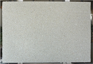 White Color Terrazzo Slab