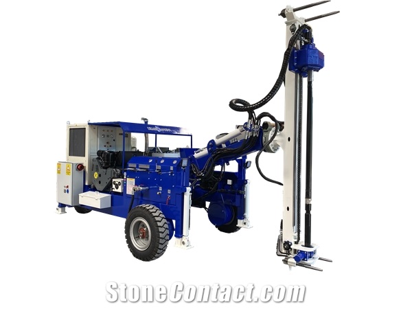 3 Wheel Drive Hydraulic Marble Quarry Drilling Machine
