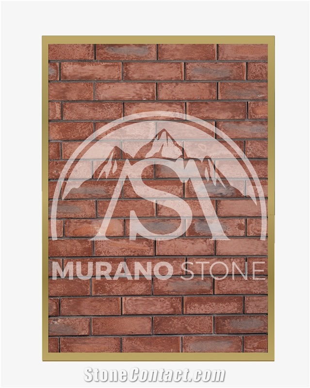 Cultured Bricks Red Flat Stone Veneer