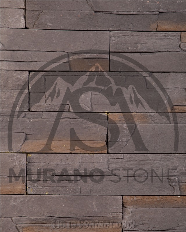 Emerald Grey Flat Stone Veneer