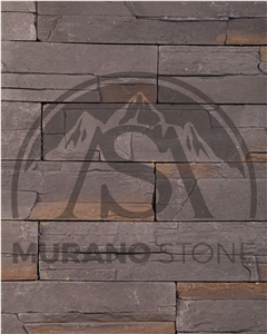 Emerald Grey Flat Stone Veneer