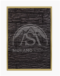 Topaz Black Flat Stone Veneer