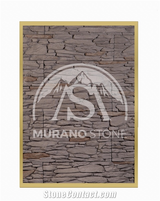 Topaz Gray Flat Stone Veneer