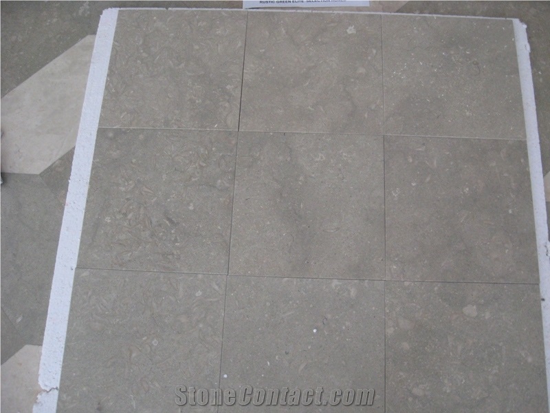 Rustic Green Limestone Tiles, Slabs