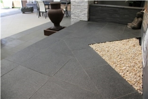 Jet Black Granite Tiles, Slabs